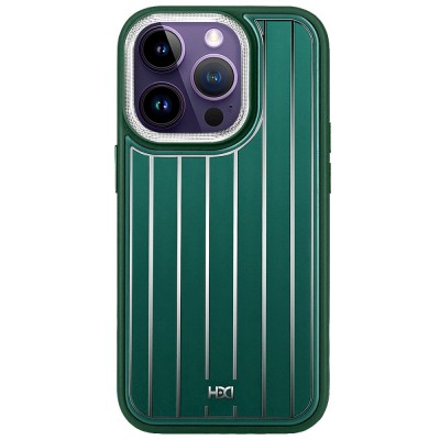 Hdd iphone 13 Pro Max Kılıf Hbc-190 Kolaj Kapak - Koyu Yeşil