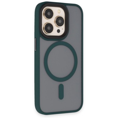 iphone 14 Pro Max Kılıf Trex Magneticsafe Kapak - Koyu Yeşil