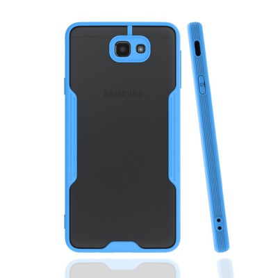 Samsung Galaxy J7 Prime Kılıf Platin Silikon - Mavi