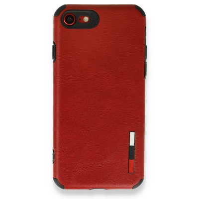 iphone 7 Kılıf Loop Deri Silikon - Kırmızı