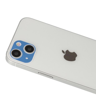 iphone 13 Rainbow Kamera Lens Koruma Cam - Mavi