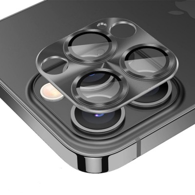 iphone 14 Pro Max Pers Alüminyum Kamera Lens - Siyah
