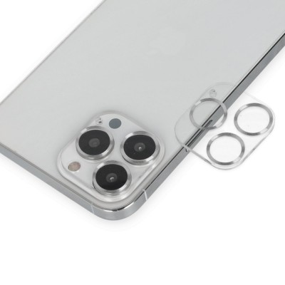 iphone 14 Pro Max Band Metal Kamera Lens - Gümüş