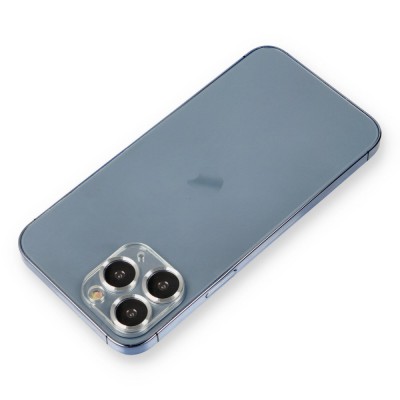 iphone 11 Pro Max Metal Kamera Lens Koruma Cam - Gümüş