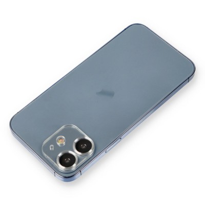 iphone 12 Metal Kamera Lens Koruma Cam - Gümüş