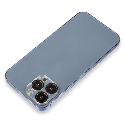 iphone 12 Pro Metal Kamera Lens Koruma Cam - Siyah