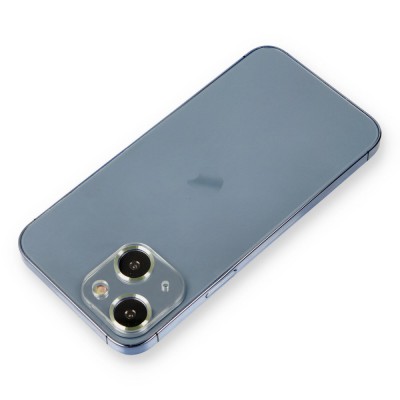 iphone 13 Metal Kamera Lens Koruma Cam - Açık Yeşil