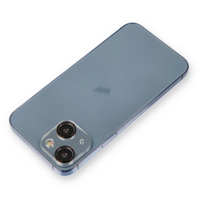 iphone 14 Plus Metal Kamera Lens Koruma Cam - Siyah