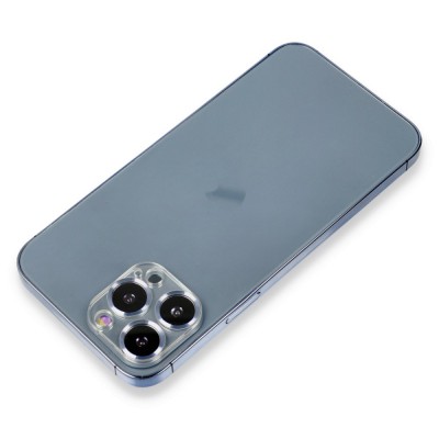 iphone 14 Pro Metal Kamera Lens Koruma Cam - Sierra Blue