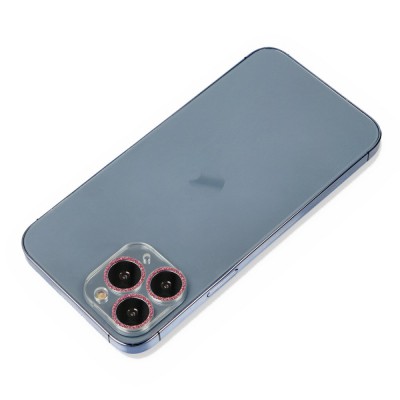 iphone 11 Pro Shine Kamera Lens Koruma Cam - Pembe