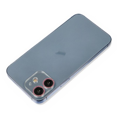 iphone 12 Shine Kamera Lens Koruma Cam - Pembe