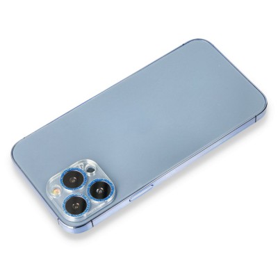 iphone 12 Pro Shine Kamera Lens Koruma Cam - Mavi