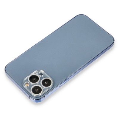 iphone 12 Pro Shine Kamera Lens Koruma Cam - Gümüş
