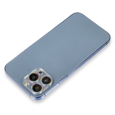 iphone 12 Pro Shine Kamera Lens Koruma Cam - Rainbow