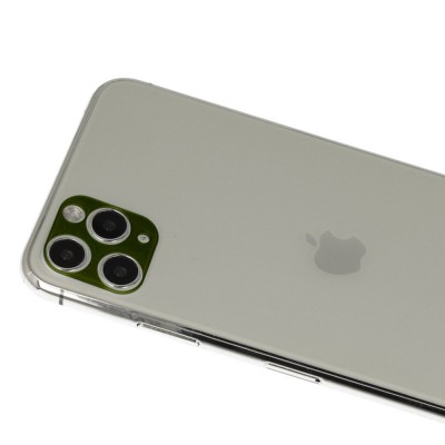 iphone 11 Pro Rainbow Kamera Lens Koruma Cam - Yeşil