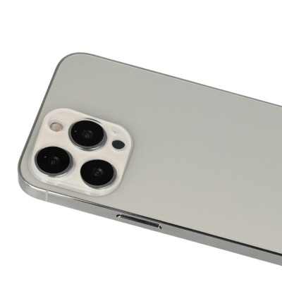 iphone 12 Pro Max Rainbow Kamera Lens Koruma Cam - Beyaz