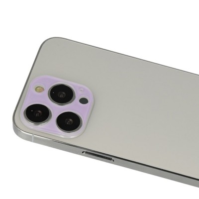 iphone 13 Pro Rainbow Kamera Lens Koruma Cam - Mor