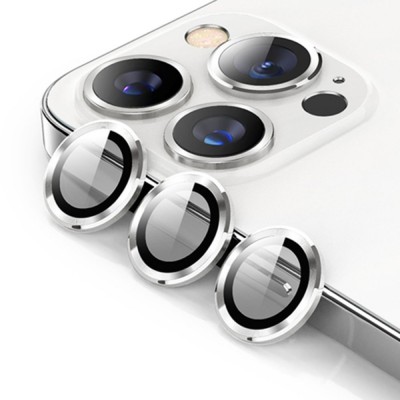 iphone 12 Pro Valdez Metal Kamera Lens - Gümüş