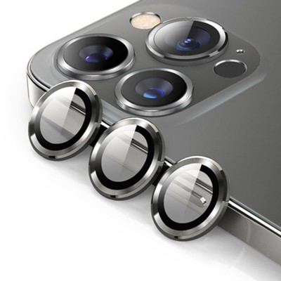 iphone 12 Pro Max Valdez Metal Kamera Lens - Siyah