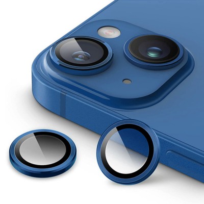 iphone 13 Mini Valdez Metal Kamera Lens - Mavi