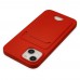 iphone 15 Kılıf Kelvin Kartvizitli Silikon - Kırmızı