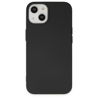 iphone 15 Plus Kılıf Nano içi Kadife  Silikon - Siyah