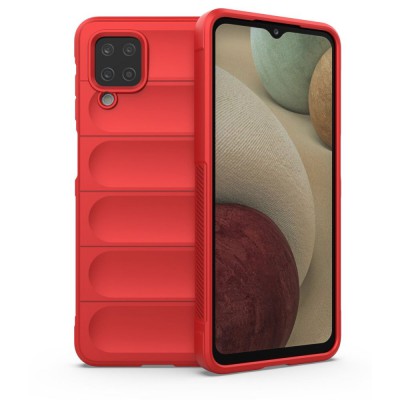 Samsung Galaxy A12 Kılıf Optimum Silikon - Kırmızı