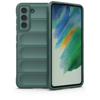Samsung Galaxy S21 Fe Kılıf Optimum Silikon - Koyu Yeşil