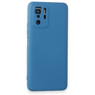 Xiaomi Poco X3 Gt Kılıf Nano içi Kadife  Silikon - Mavi