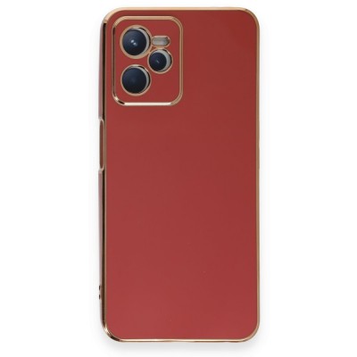 Realme C35 Kılıf Volet Silikon - Kırmızı