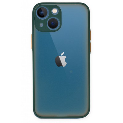 iphone 15 Plus Kılıf Montreal Silikon Kapak - Yeşil