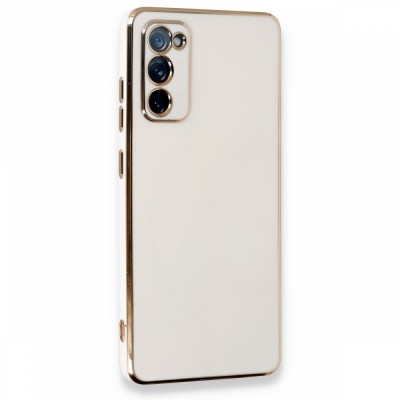 Samsung Galaxy S20 Fe Kılıf Volet Silikon - Beyaz