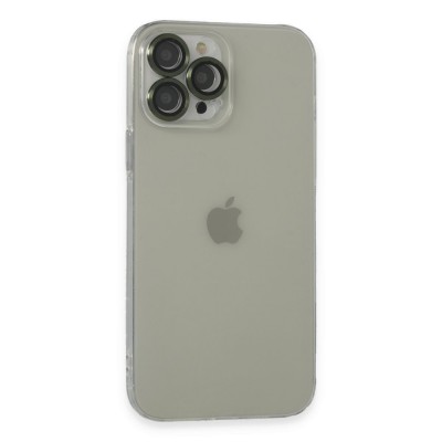 iphone 13 Pro Max Kılıf Luko Lens Silikon - Yeşil