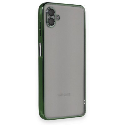 Samsung Galaxy A04 Kılıf Razer Lensli Silikon - Yeşil