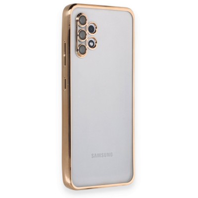 Samsung Galaxy A32 Kılıf Razer Lensli Silikon - Gold