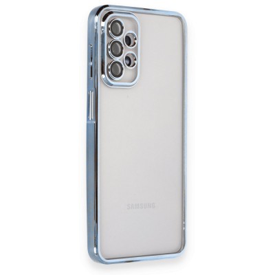 Samsung Galaxy A23 4g Kılıf Razer Lensli Silikon - Açık Mavi